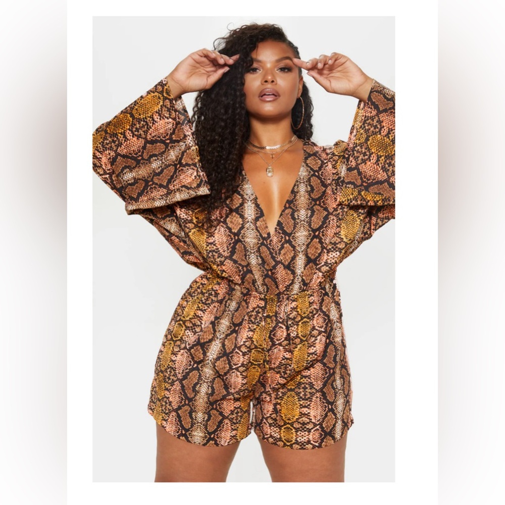 Snake Print Romper